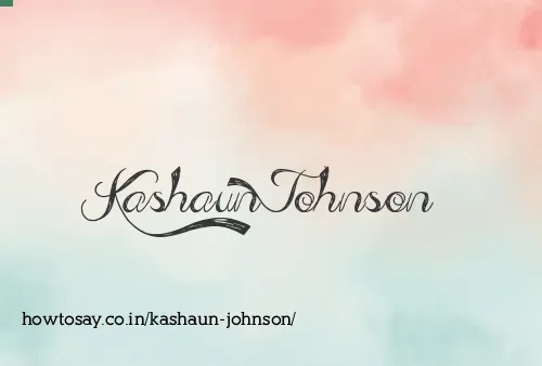 Kashaun Johnson