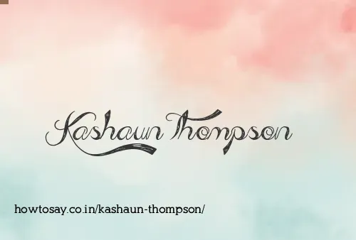 Kashaun Thompson