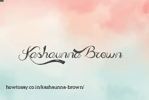 Kashaunna Brown