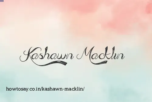 Kashawn Macklin