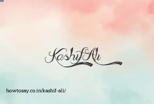 Kashif Ali