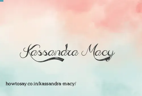 Kassandra Macy