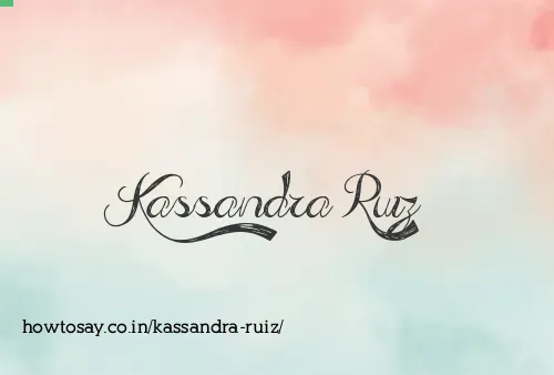 Kassandra Ruiz