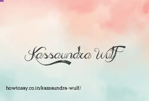 Kassaundra Wulf