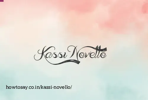Kassi Novello