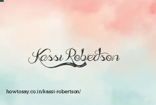 Kassi Robertson