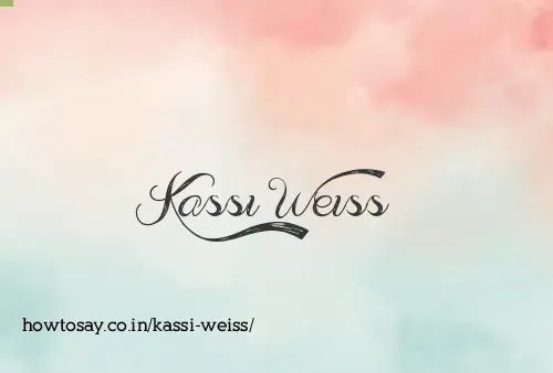 Kassi Weiss