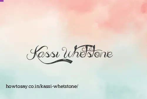 Kassi Whetstone