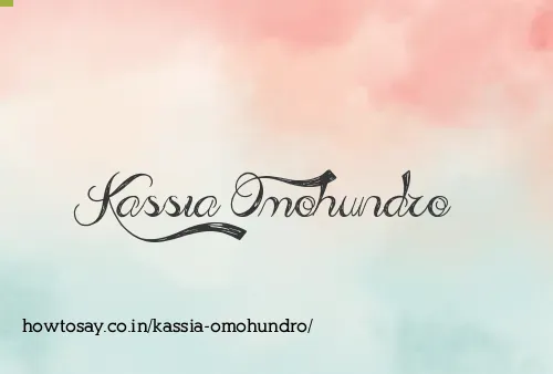 Kassia Omohundro