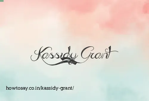 Kassidy Grant