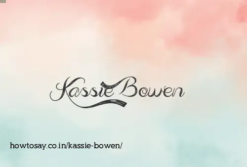 Kassie Bowen