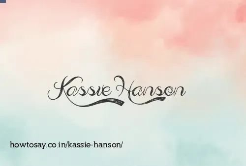 Kassie Hanson