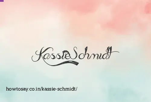 Kassie Schmidt