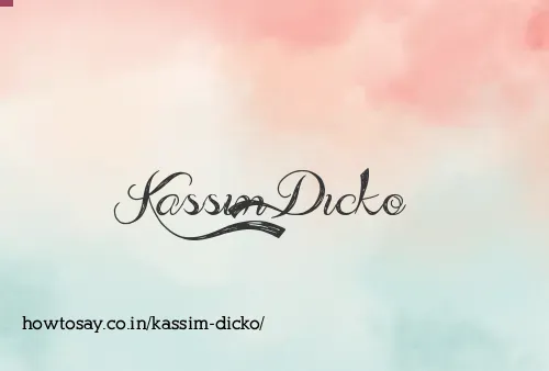Kassim Dicko