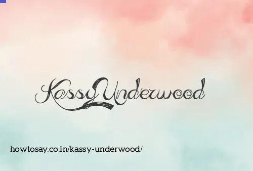 Kassy Underwood
