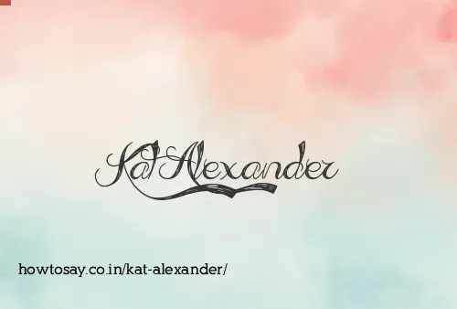 Kat Alexander
