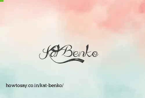Kat Benko