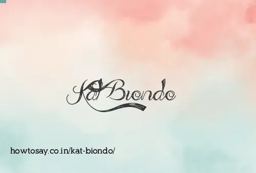 Kat Biondo