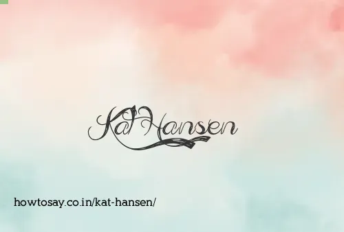 Kat Hansen