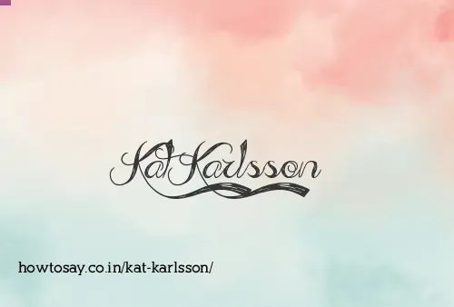 Kat Karlsson