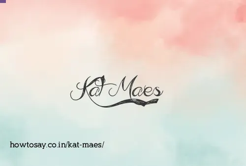 Kat Maes
