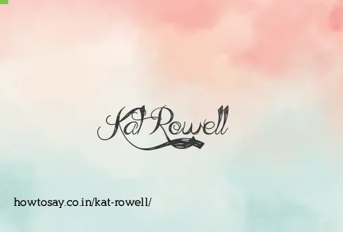 Kat Rowell