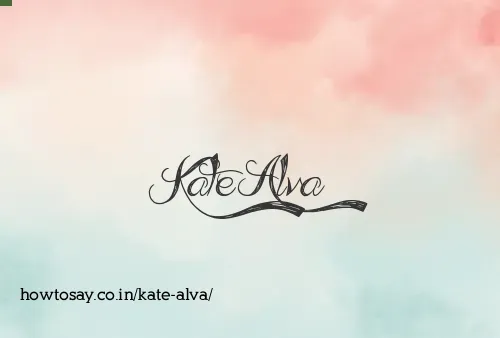 Kate Alva
