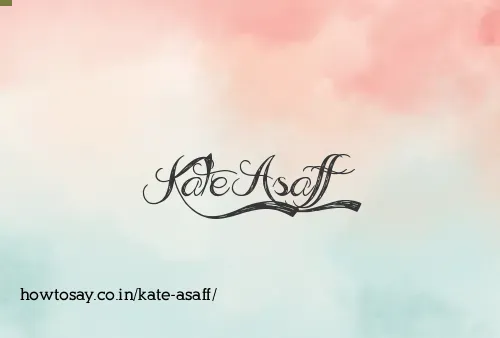 Kate Asaff