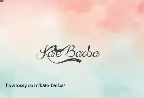 Kate Barba
