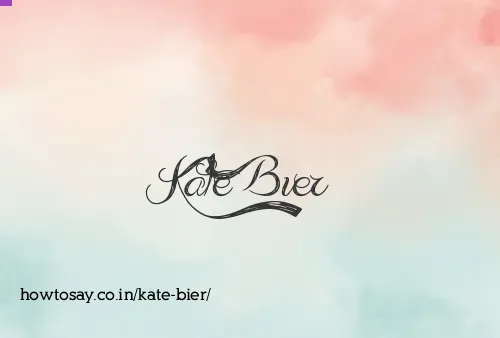 Kate Bier