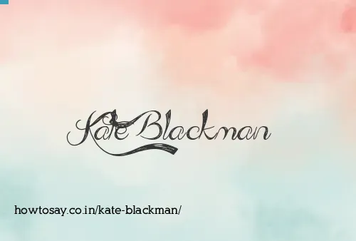 Kate Blackman