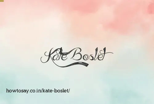 Kate Boslet