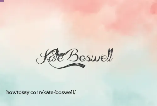 Kate Boswell