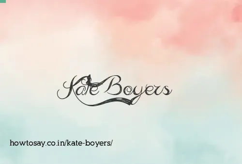 Kate Boyers