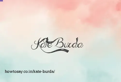 Kate Burda