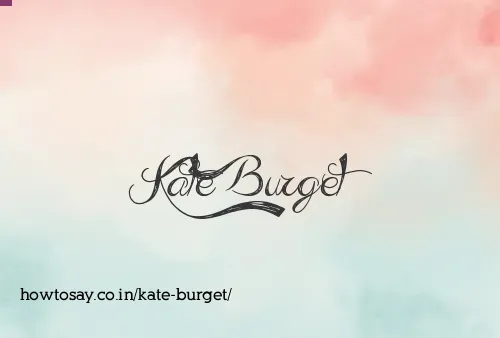Kate Burget