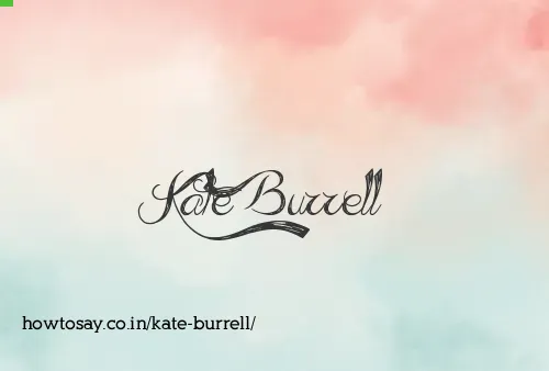 Kate Burrell