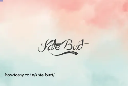 Kate Burt