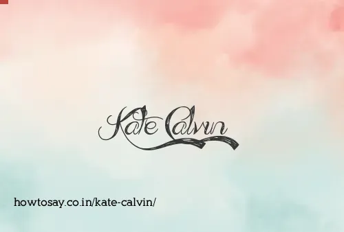 Kate Calvin