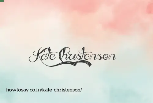 Kate Christenson