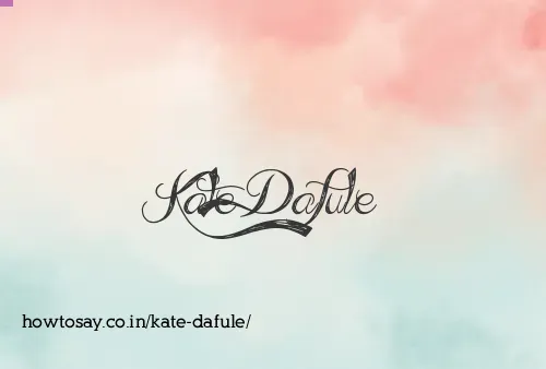 Kate Dafule