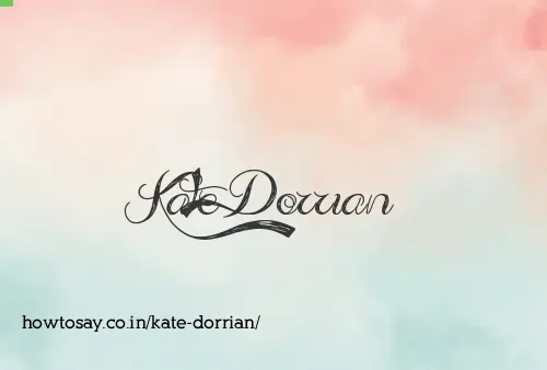 Kate Dorrian