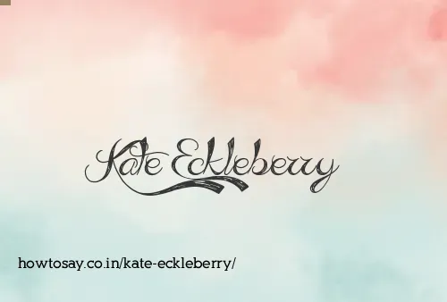 Kate Eckleberry