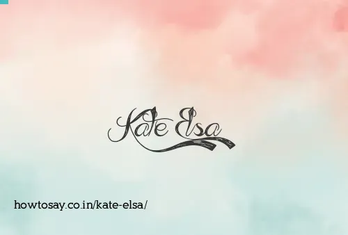 Kate Elsa