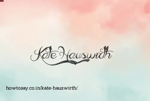Kate Hauswirth