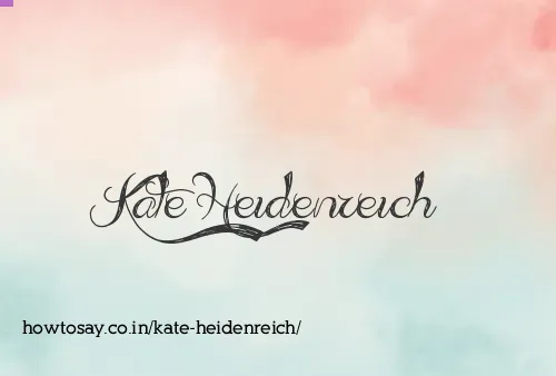 Kate Heidenreich