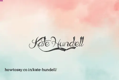 Kate Hundell
