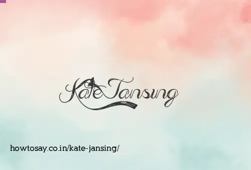 Kate Jansing