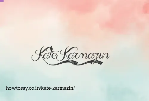 Kate Karmazin