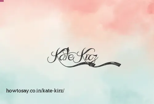 Kate Kirz